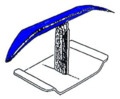 new pantograph wing design - streamlined blue wing shape