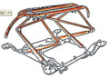 old pantograph wing design - metal frame structure